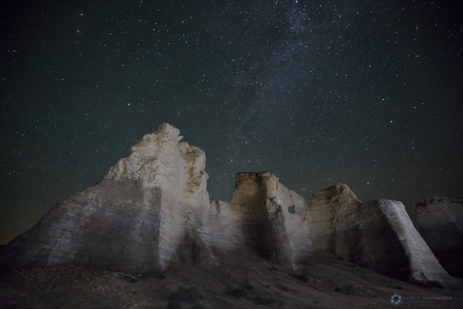 The Chalk Pyramids and Monument Rocks in Kansas