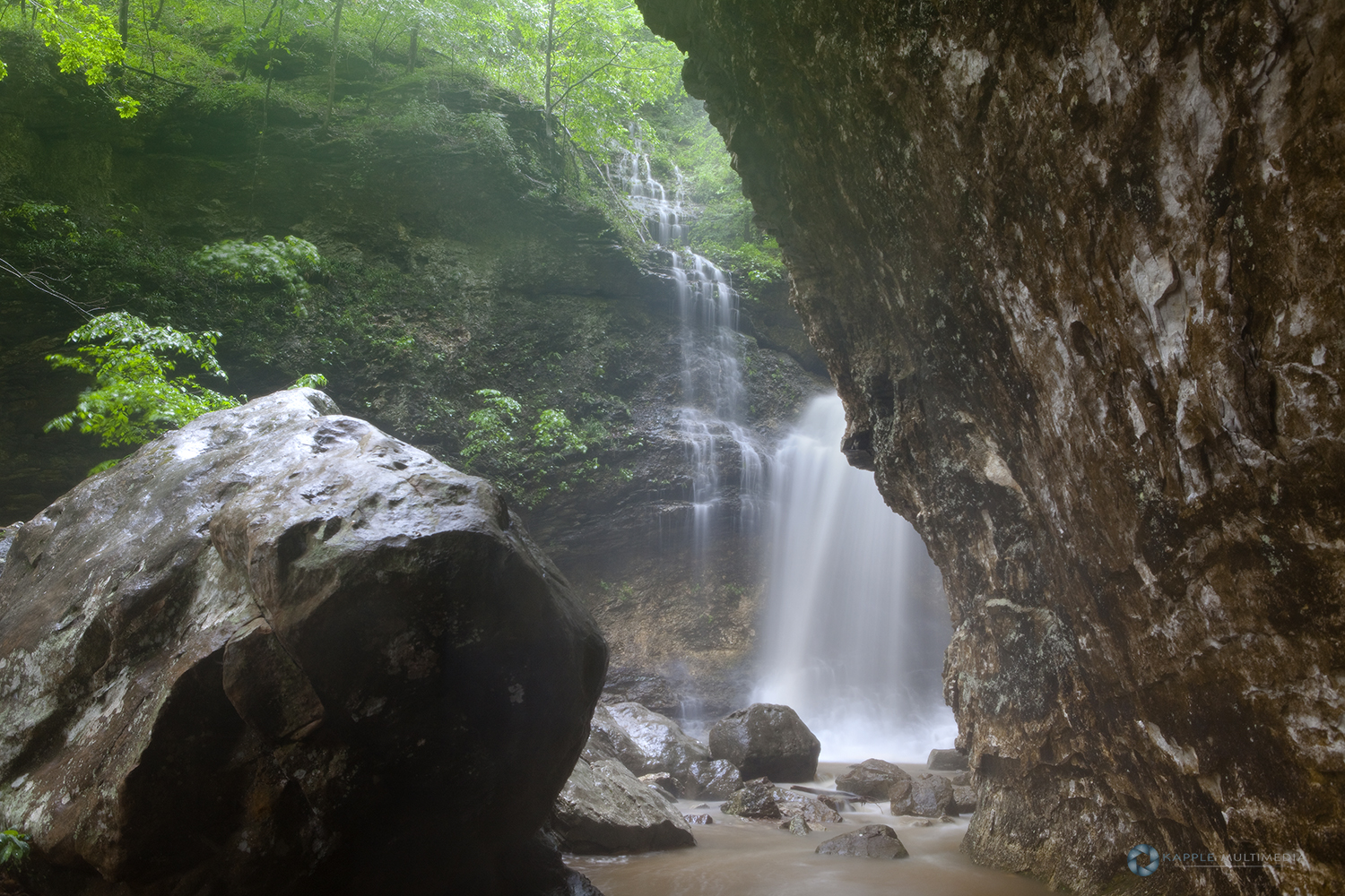 Eden Falls near Ponca in the Hidden Valley area