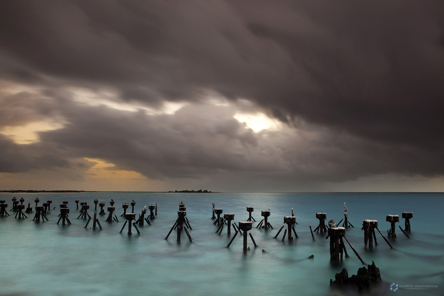 Sunrise over Fort Jefferson, Dry Tortugas National Park, Florida Keys Florida USA