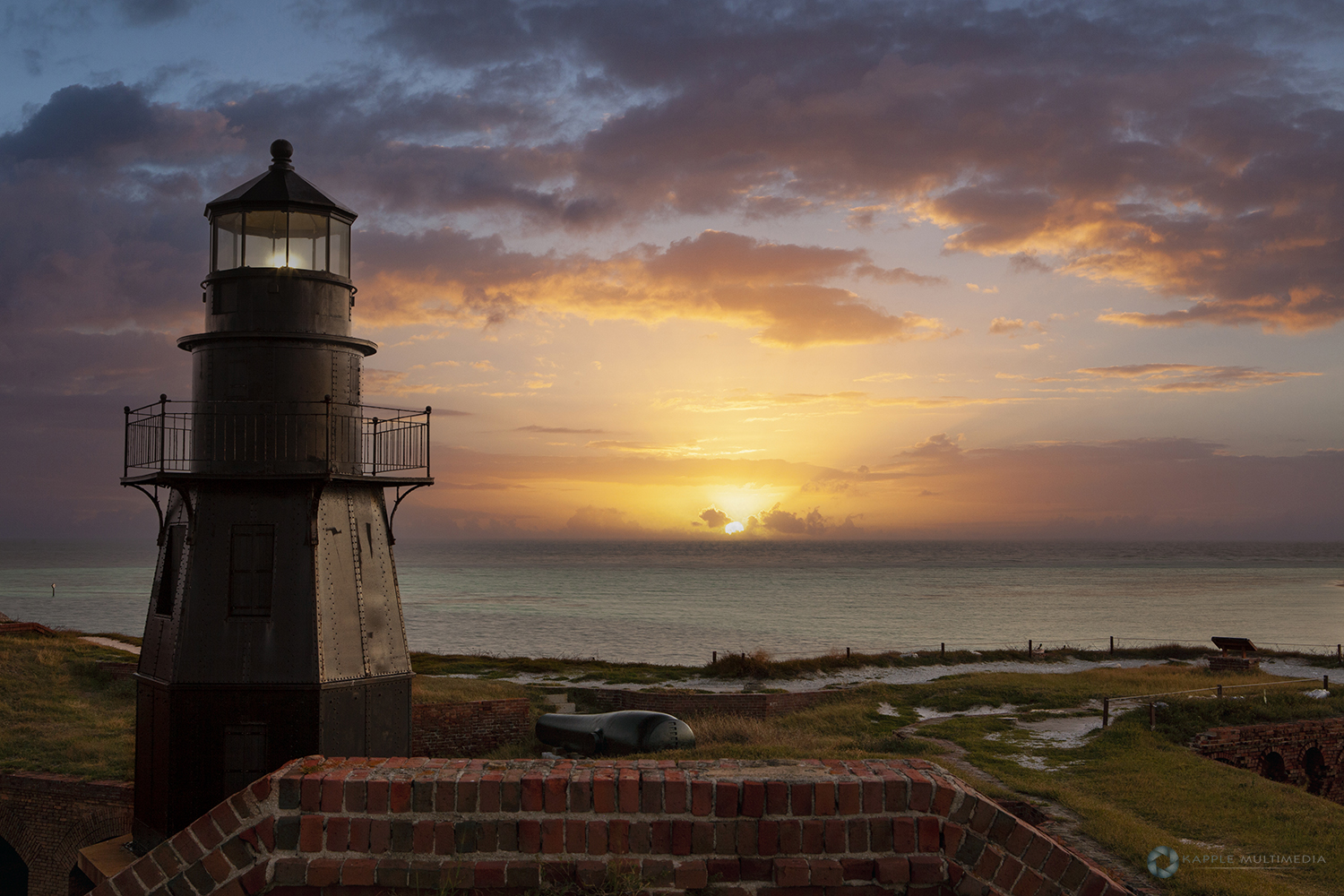 Lighthouse at Ft Jefferson, Florida Keys