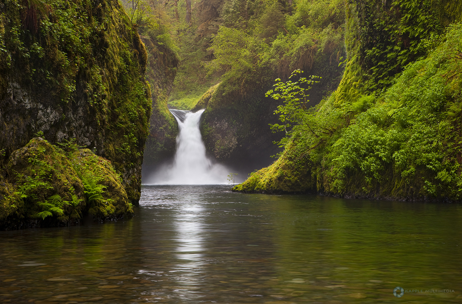 Punchbowl Falls, Columbia Gorge National Scenic Area, Oregon, U.S.A.