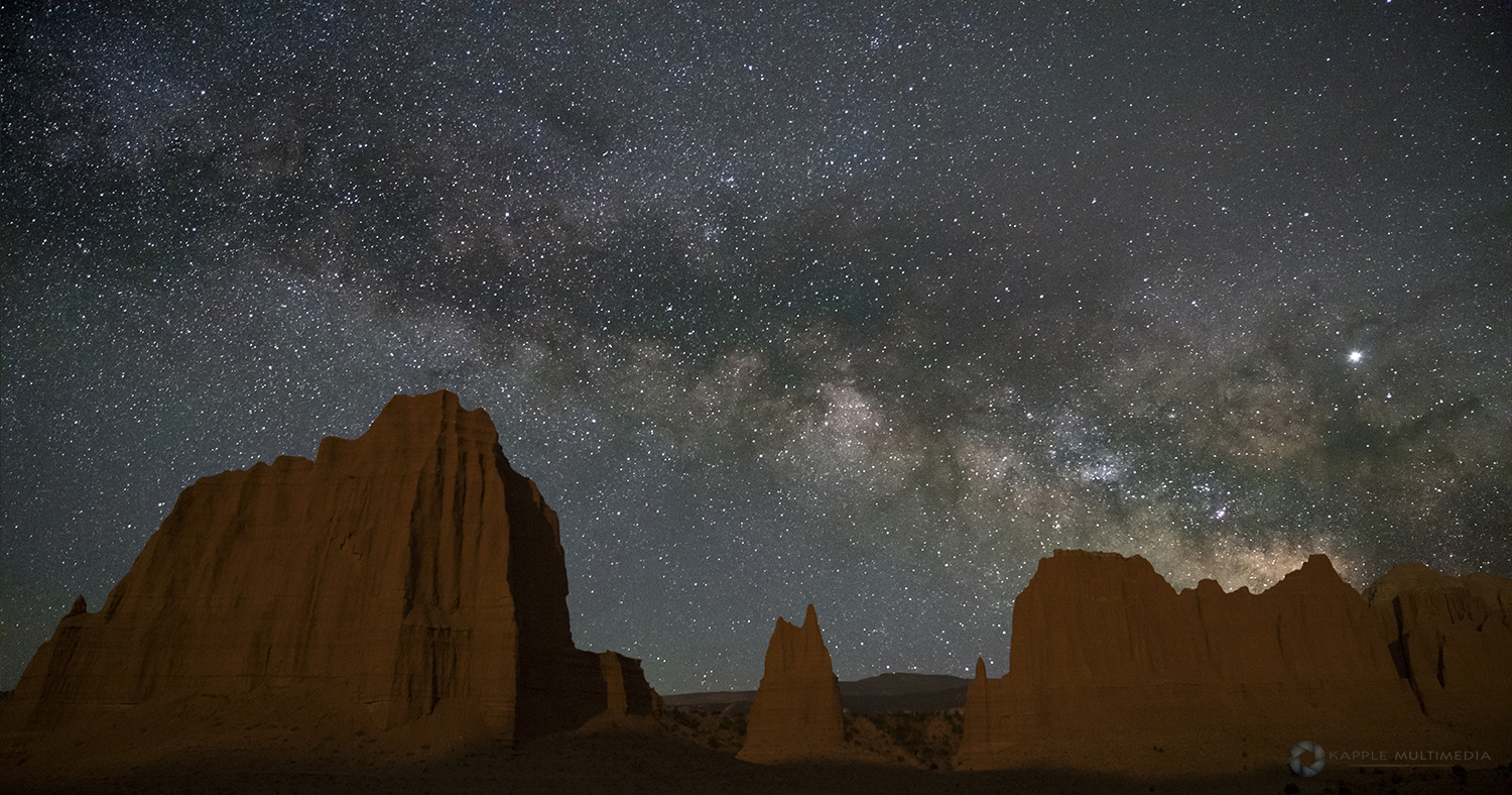 Capital Reef, Cathedral Valley at Night