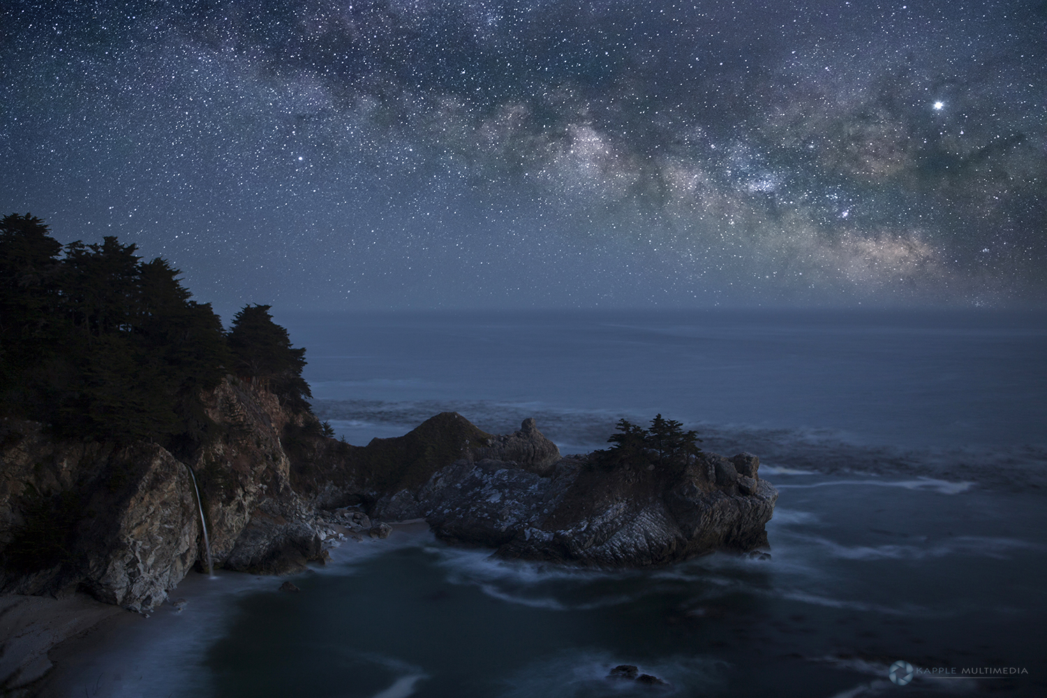 McWay Falls and the Milky way